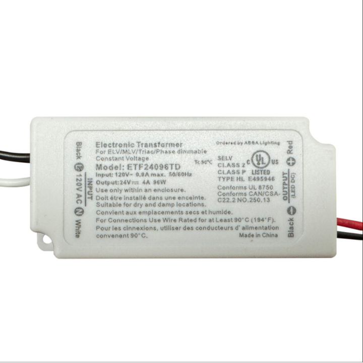Outdoor Landscape Lighting LED 12V Low Voltage TSDCS96 – 24V DC 96W Low Voltage Transformer for LED Strip, Module and Tape Lights Residential Commercial