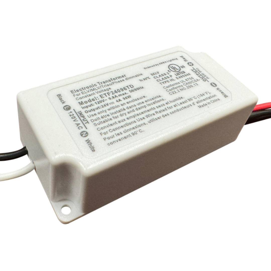 Outdoor Landscape Lighting LED 12V Low Voltage TSDCS96 – 24V DC 96W Low Voltage Transformer for LED Strip, Module and Tape Lights Residential Commercial