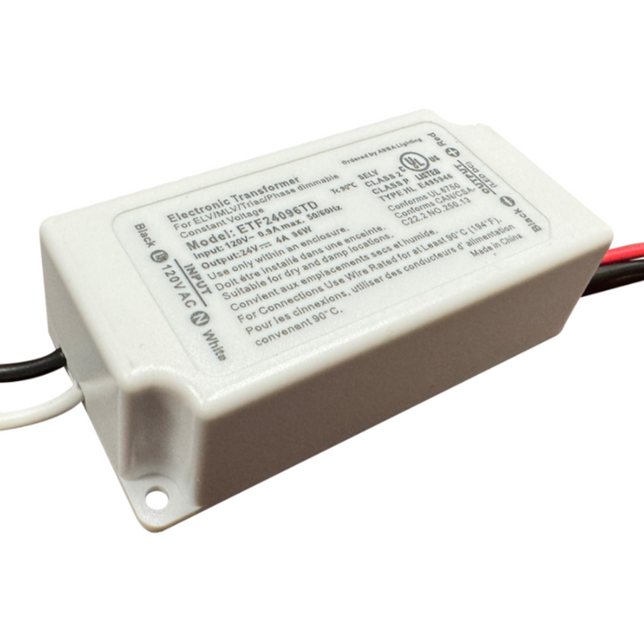 Outdoor Landscape Lighting LED 12V Low Voltage TSDCS96 – 24V DC 96W Low Voltage Transformer for LED Strip, Module and Tape Lights Residential Commercial