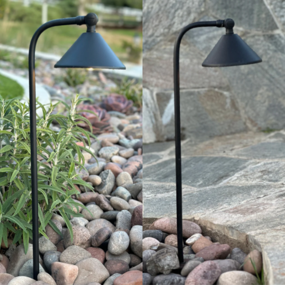 Outdoor Landscape Lighting LED 12V Low Voltage BPLP07 Tulay Bell Brass Path Light Low Voltage Landscape Lighting