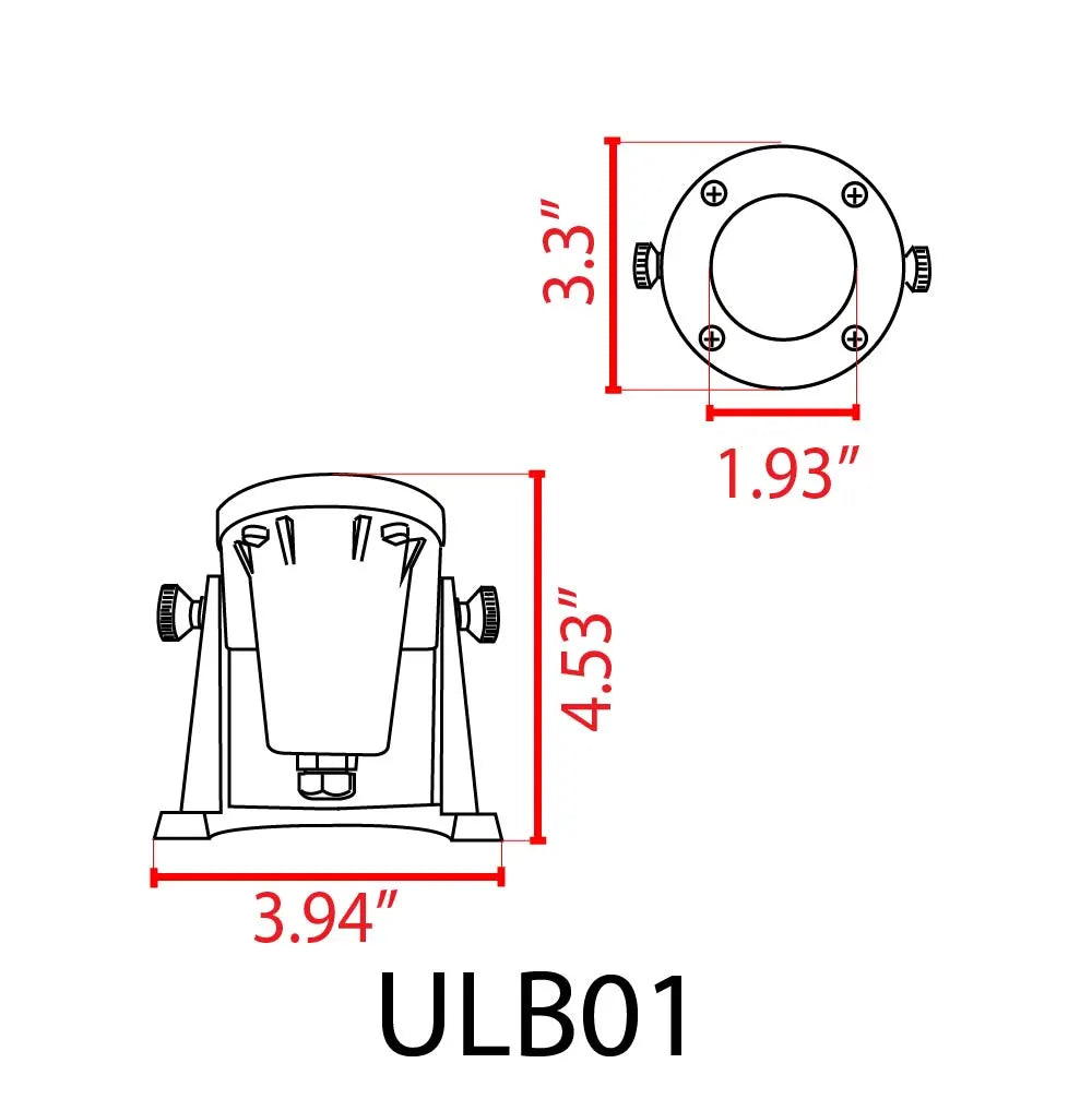 Outdoor Landscape Lighting LED 12V Low Voltage ULB01 Cast Brass Underwater Pond Light | 12V Low Voltage Landscape Light Lamp Ready MR16 Socket
