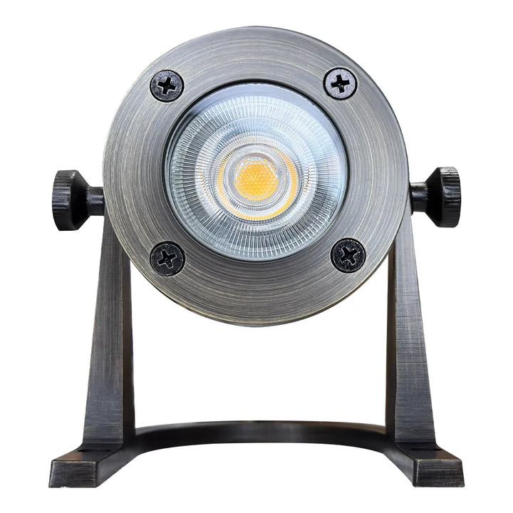 Outdoor Landscape Lighting LED 12V Low Voltage ULB01 Cast Brass Underwater Pond Light | 12V Low Voltage Landscape Light Lamp Ready MR16 Socket