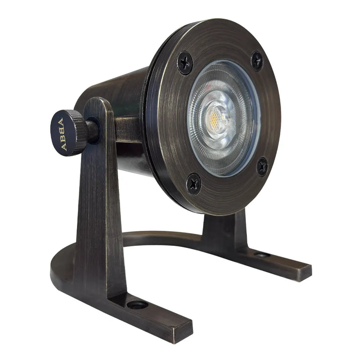 Outdoor Landscape Lighting LED 12V Low Voltage ULB01 Cast Brass Underwater Pond Light | 12V Low Voltage Landscape Light Lamp Ready MR16 Socket