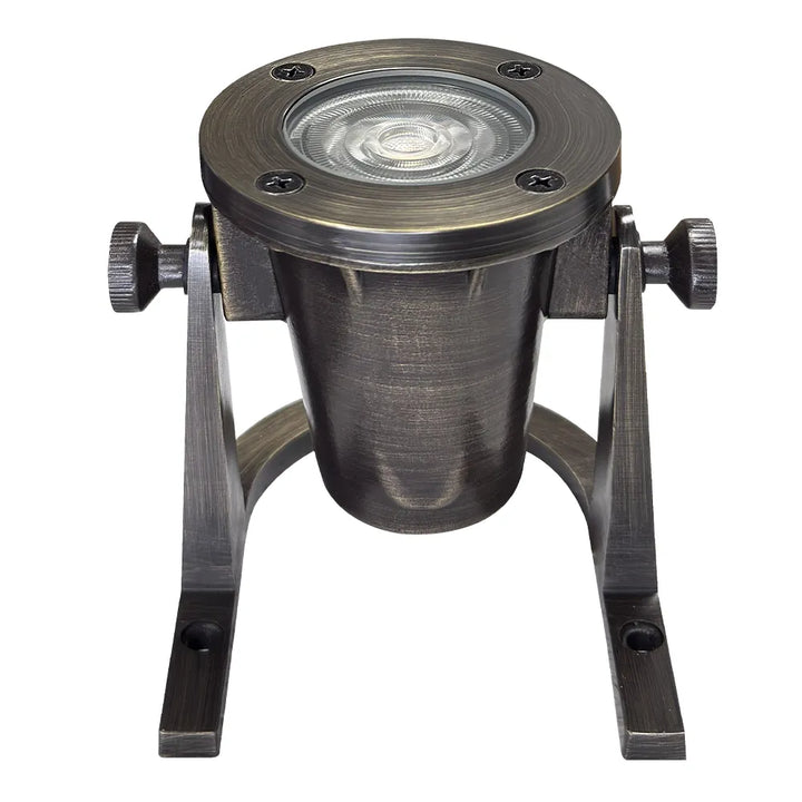 Outdoor Landscape Lighting LED 12V Low Voltage ULB01 Cast Brass Underwater Pond Light | 12V Low Voltage Landscape Light Lamp Ready MR16 Socket