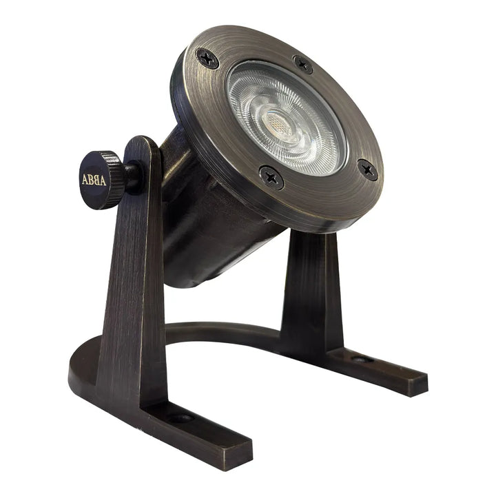 Outdoor Landscape Lighting LED 12V Low Voltage ULB01 Cast Brass Underwater Pond Light | 12V Low Voltage Landscape Light Lamp Ready MR16 Socket