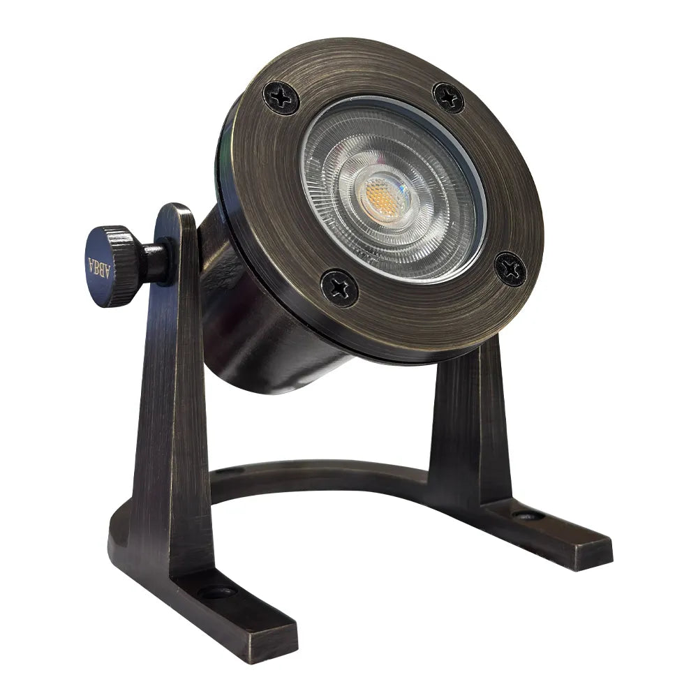 Outdoor Landscape Lighting LED 12V Low Voltage ULB01 Cast Brass Underwater Pond Light | 12V Low Voltage Landscape Light Lamp Ready MR16 Socket