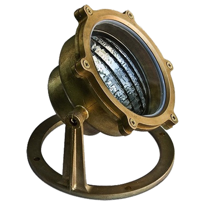 Outdoor Landscape Lighting LED 12V Low Voltage ULB02 Cast Brass Underwater Pond Light | 12V Low Voltage Landscape Light Lamp Ready PAR36 Socket