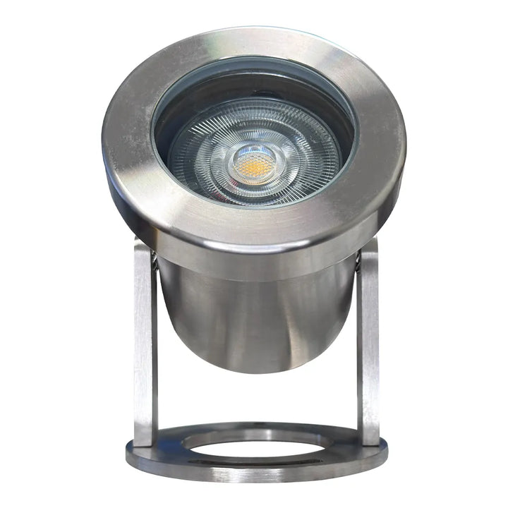 Outdoor Landscape Lighting LED 12V Low Voltage ULB03 4x/8x/12x Package Stainless Steel 12V Low Voltage Underwater Landscape LED Fountain Light Pond Lighting with MR16 5W 3000K Bulb