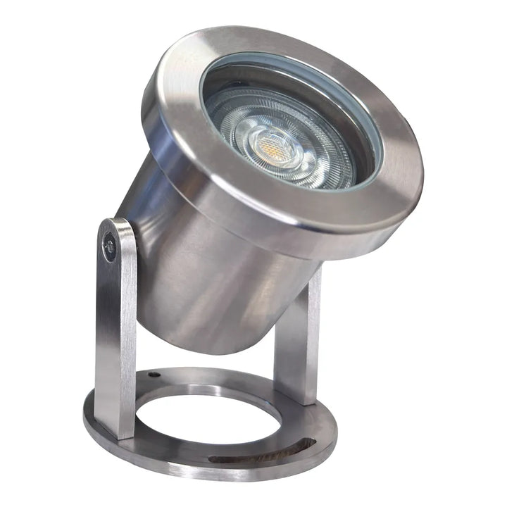 Outdoor Landscape Lighting LED 12V Low Voltage ULB03 4x/8x/12x Package Stainless Steel 12V Low Voltage Underwater Landscape LED Fountain Light Pond Lighting with MR16 5W 3000K Bulb