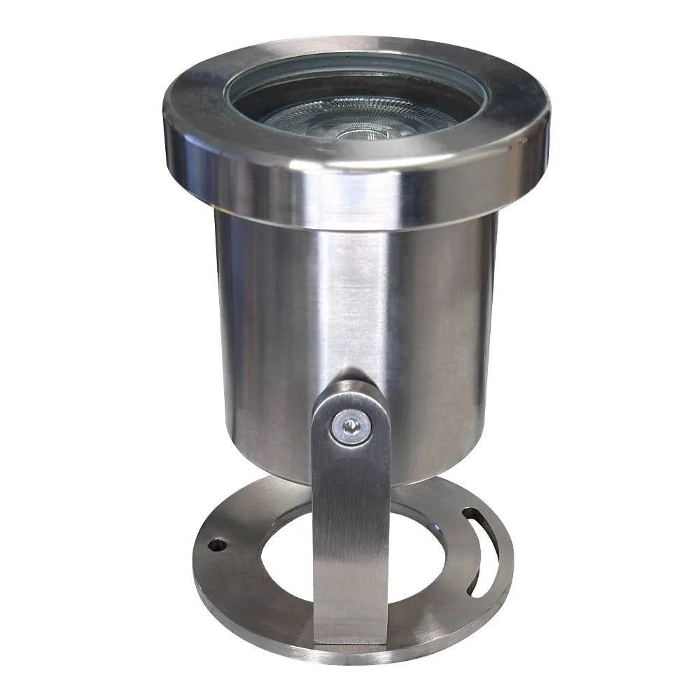 Outdoor Landscape Lighting LED 12V Low Voltage ULB03 Stainless Steel Underwater Pond Light | 12V Low Voltage Landscape Light Lamp Ready MR16 Socket