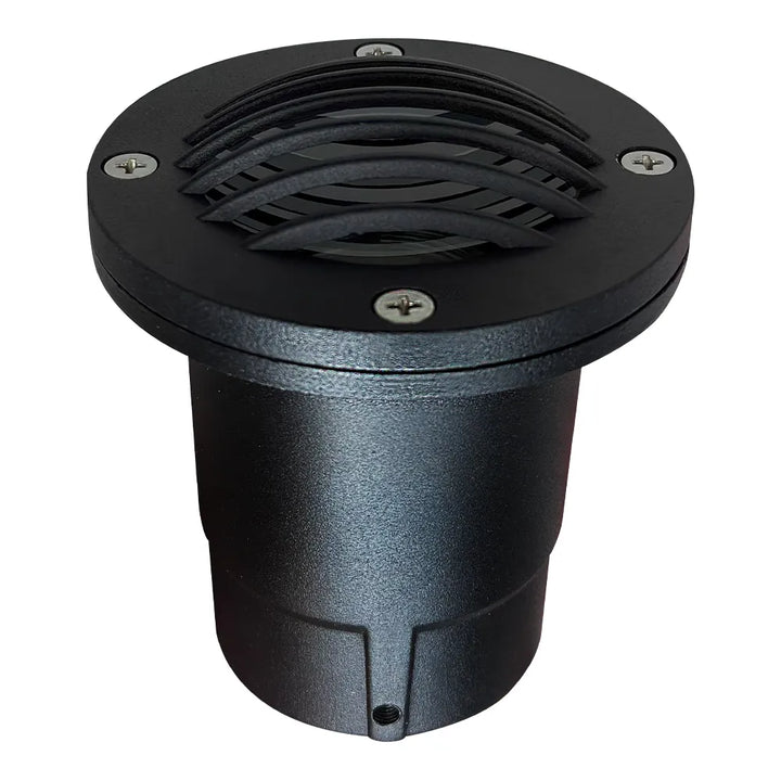Outdoor Landscape Lighting LED 12V Low Voltage UNA06 4x/8x/12x Package Cast Aluminum 12V Low Voltage Round Grill LED In-ground Well Light IP65 Waterproof with MR16 5W 3000K Bulb