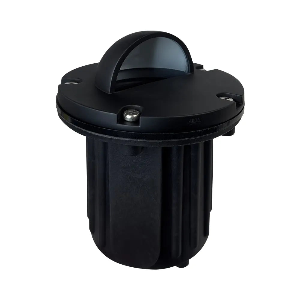 Outdoor Landscape Lighting LED 12V Low Voltage UNB02 Cast Brass In-Ground Well Light | 12V Low Voltage Landscape Light Lamp Ready MR16 Socket Black Brass