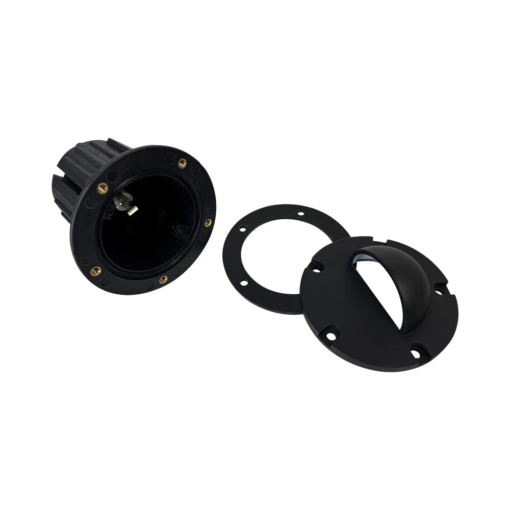 Outdoor Landscape Lighting LED 12V Low Voltage UNB02 Cast Brass In-Ground Well Light | 12V Low Voltage Landscape Light Lamp Ready MR16 Socket