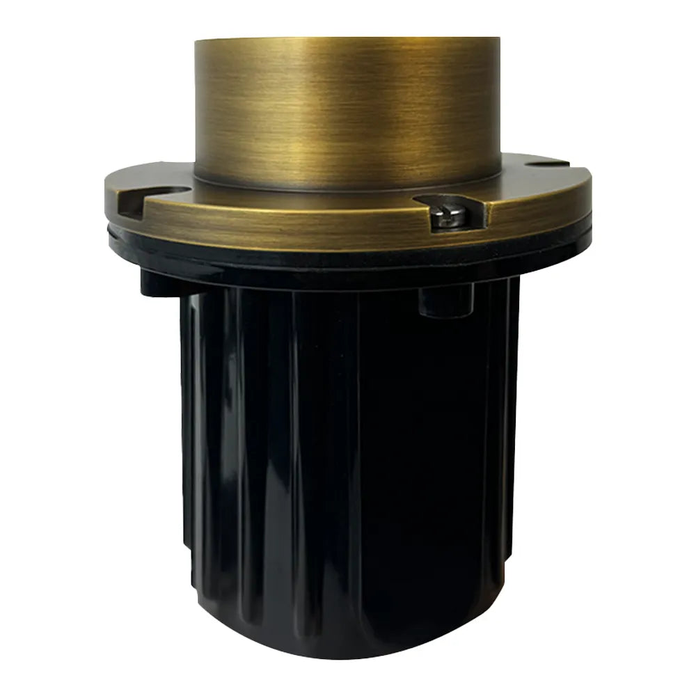 Outdoor Landscape Lighting LED 12V Low Voltage UNB03 Cast Brass In-Ground Well Light | 12V Low Voltage Landscape Light Lamp Ready MR16 Socket