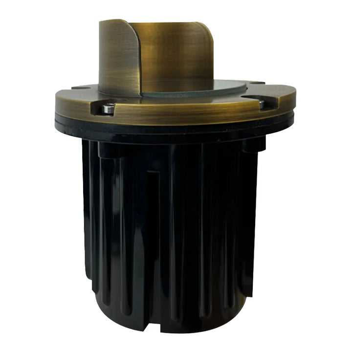 Outdoor Landscape Lighting LED 12V Low Voltage UNB03 Cast Brass In-Ground Well Light | 12V Low Voltage Landscape Light Lamp Ready MR16 Socket