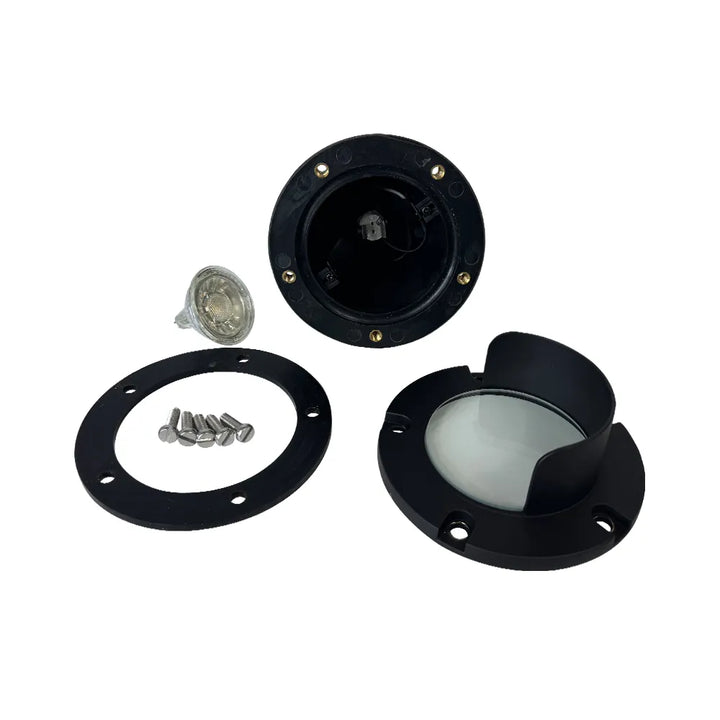 Outdoor Landscape Lighting LED 12V Low Voltage UNB03 Cast Brass In-Ground Well Light | 12V Low Voltage Landscape Light Lamp Ready MR16 Socket