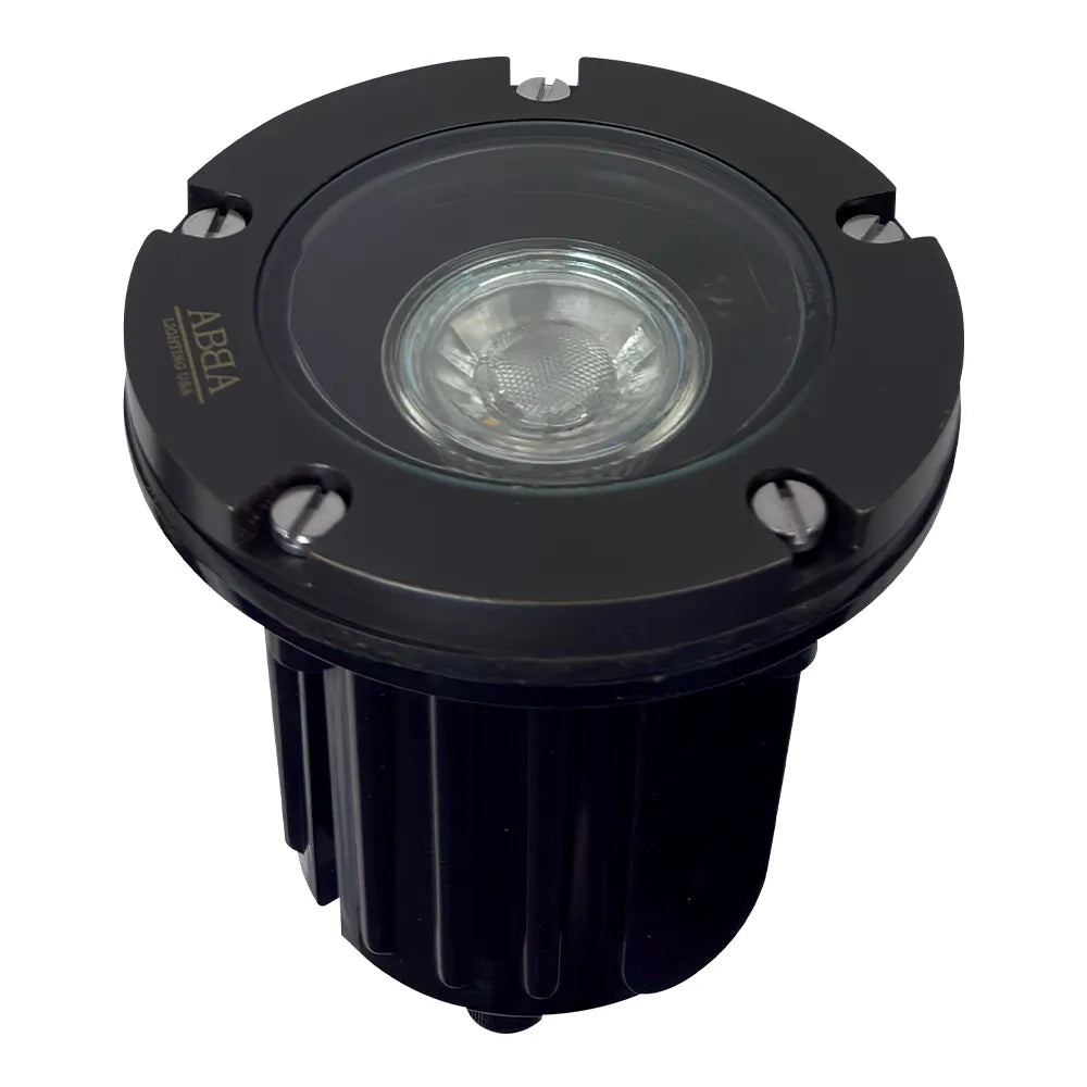 Outdoor Landscape Lighting LED 12V Low Voltage UNB04 Cast Brass In-Ground Well Light | Lamp Ready 12V Low Voltage Landscape Light