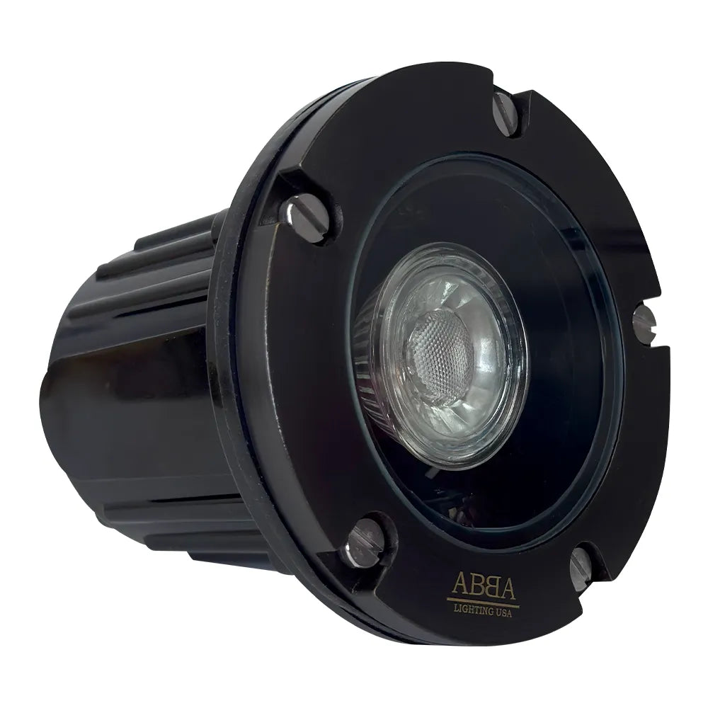 Outdoor Landscape Lighting LED 12V Low Voltage UNB04 Cast Brass In-Ground Well Light | Lamp Ready 12V Low Voltage Landscape Light