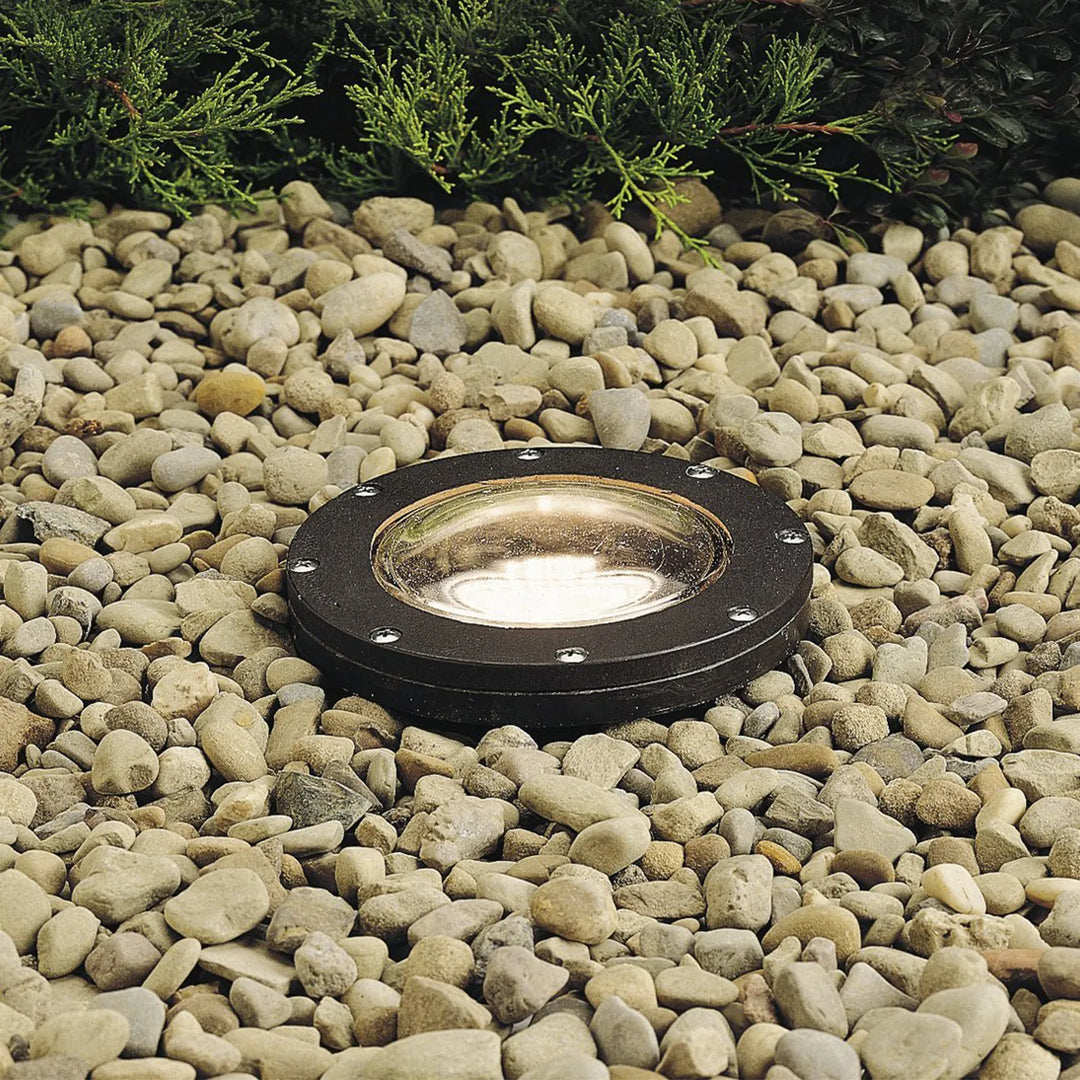 Outdoor Landscape Lighting LED 12V Low Voltage UNB04 4x/8x/12x Package Cast Brass 12V Low Voltage Round LED In-Ground Well Light IP65 Waterproof with MR16 5W 3000K Bulb