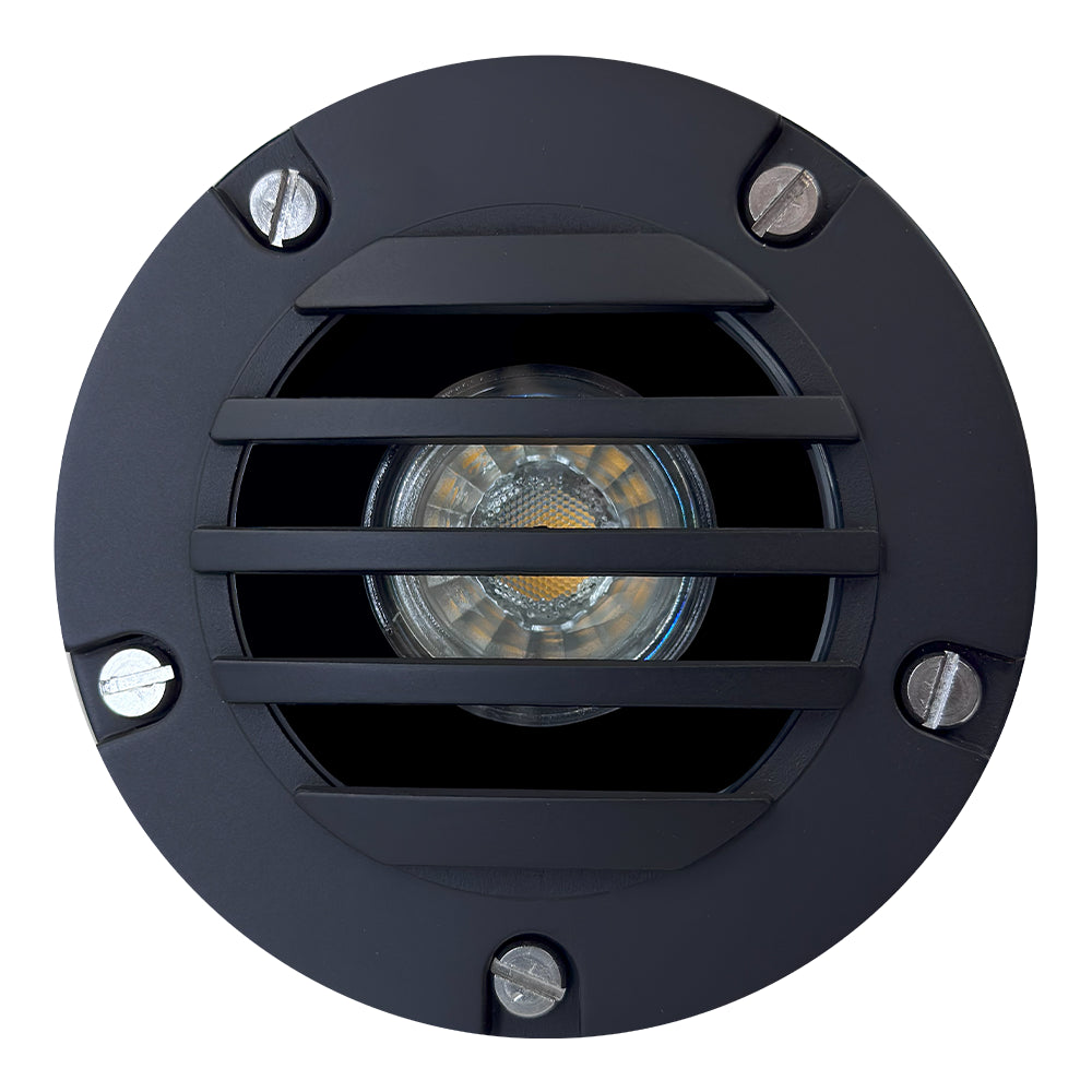 Outdoor Landscape Lighting LED 12V Low Voltage UNB06 Cast Brass In-Ground Well Light | 12V Low Voltage Landscape Light Lamp Ready MR16 Socket