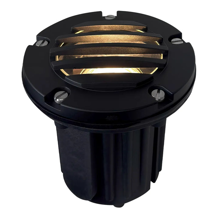Outdoor Landscape Lighting LED 12V Low Voltage UNB06 4x/8x/12x Package Cast Brass 12V Low Voltage Round Grill LED In-Ground Well Light IP65 Waterproof with MR16 5W 3000K Bulb