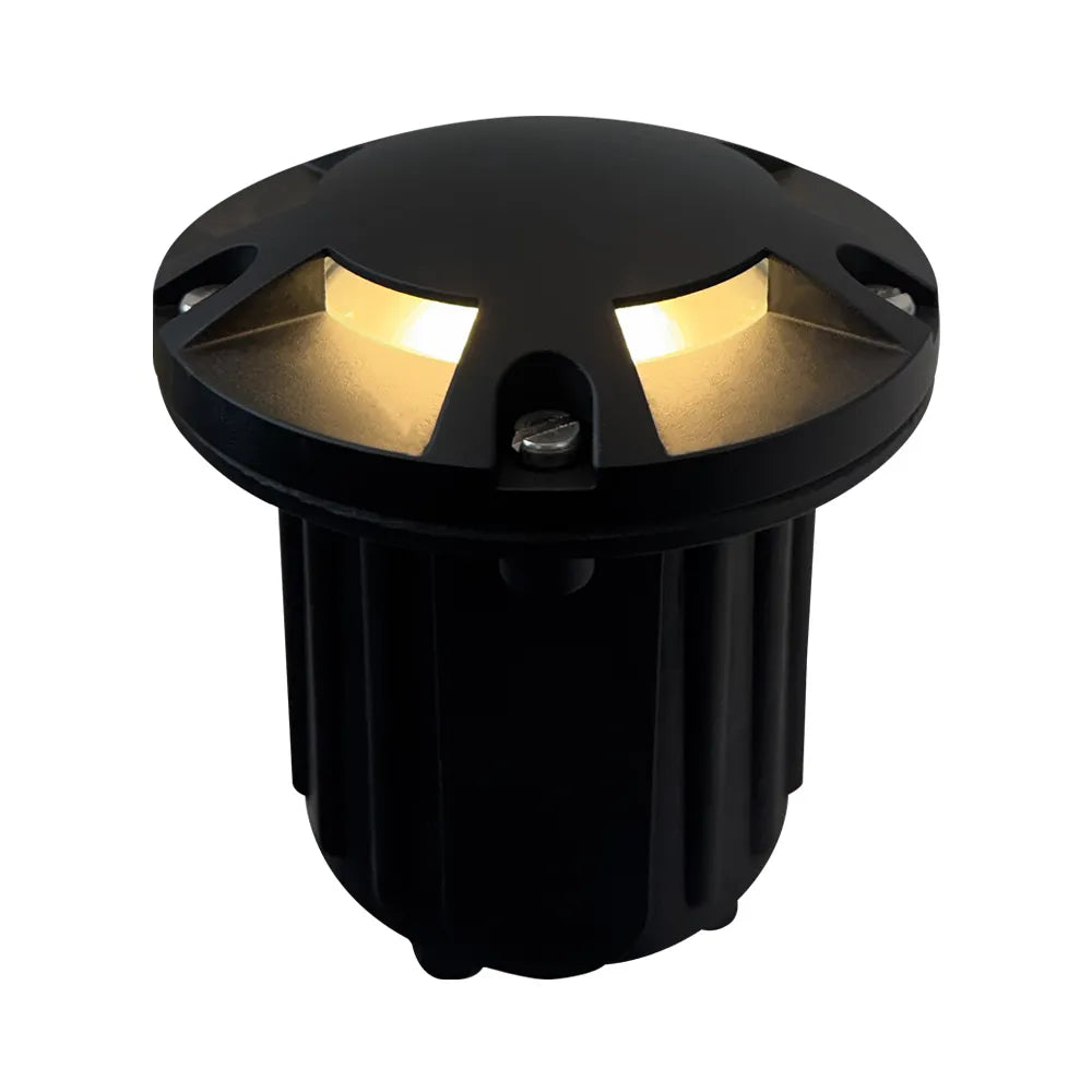 Outdoor Landscape Lighting LED 12V Low Voltage UNB07 Cast Brass In-Ground Well Light | 12V Low Voltage Landscape Light Lamp Ready MR16 Socket