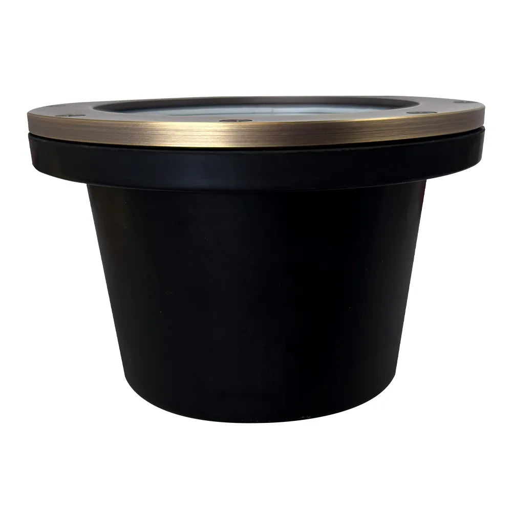 Outdoor Landscape Lighting LED 12V Low Voltage UNB08 4x/8x/12x Package Cast Brass 12V Low Voltage Commercial LED In-ground Well Light IP65 Waterproof with PAR36 10W 160° 3000K Light Bulb