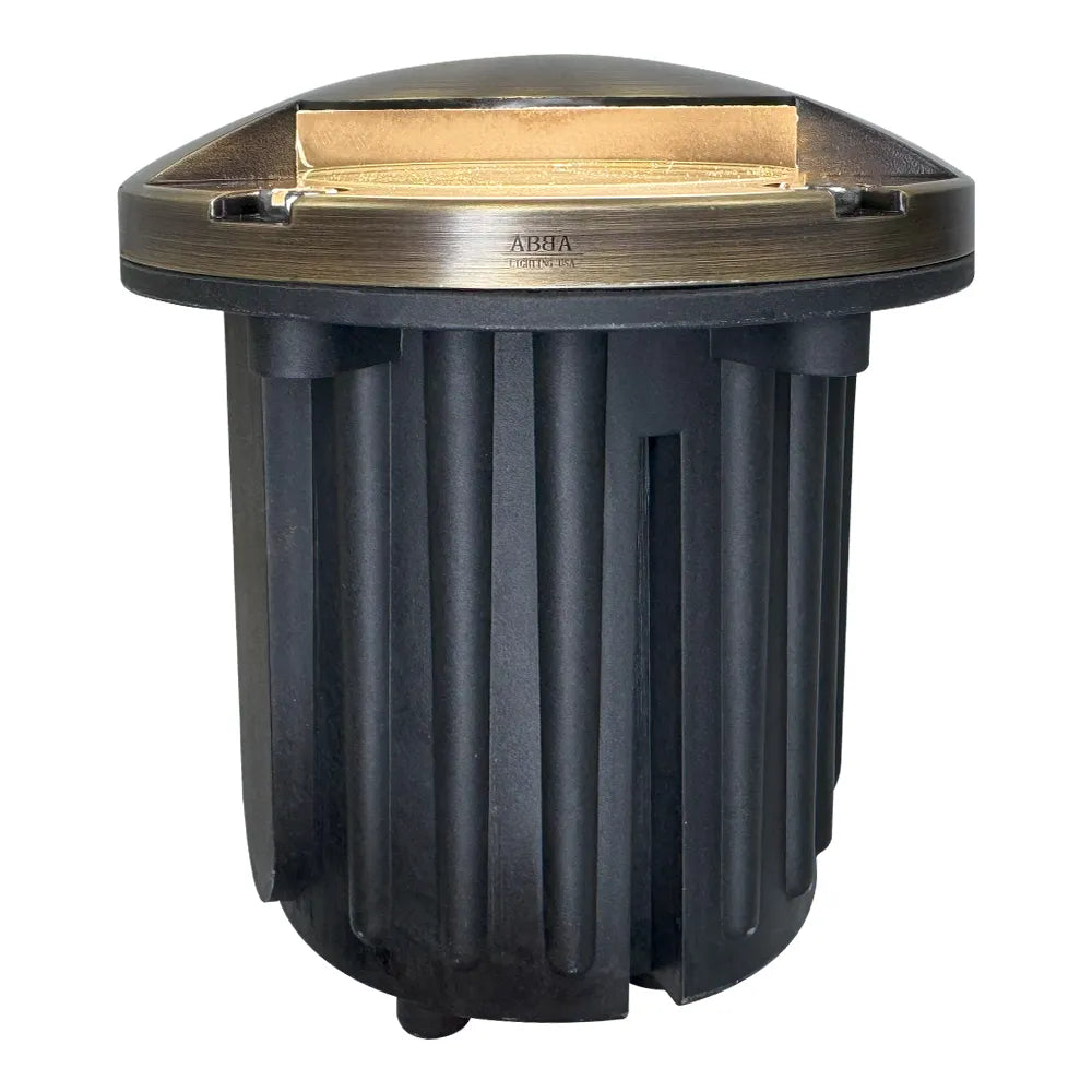 Outdoor Landscape Lighting LED 12V Low Voltage UNB09 Cast Brass In-Ground Well Light | 12V Low Voltage Landscape Light Lamp Ready MR16 Socket