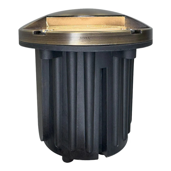 Outdoor Landscape Lighting LED 12V Low Voltage UNB09 Cast Brass In-Ground Well Light | 12V Low Voltage Landscape Light Lamp Ready MR16 Socket
