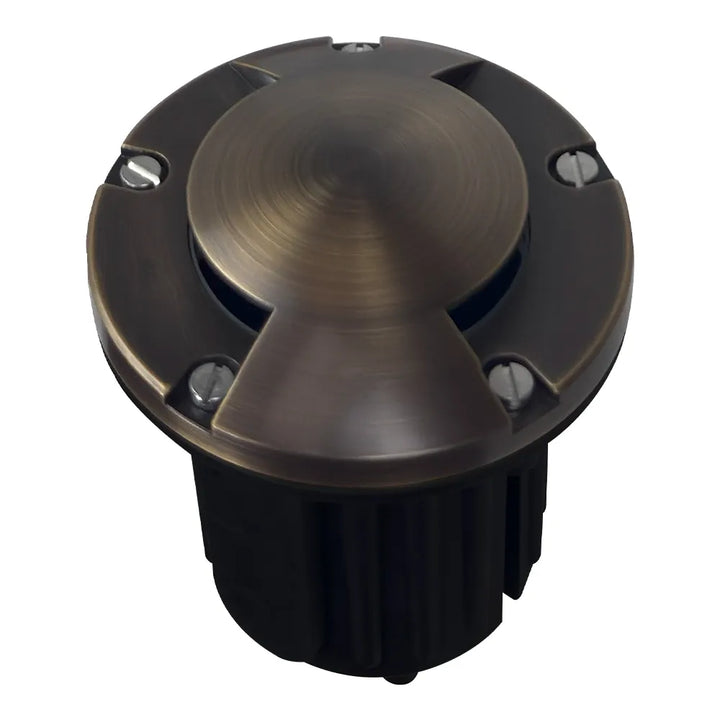 Outdoor Landscape Lighting LED 12V Low Voltage UNB10 Cast Brass In-Ground Well Light | 12V Low Voltage Landscape Light Lamp Ready MR16 Socket