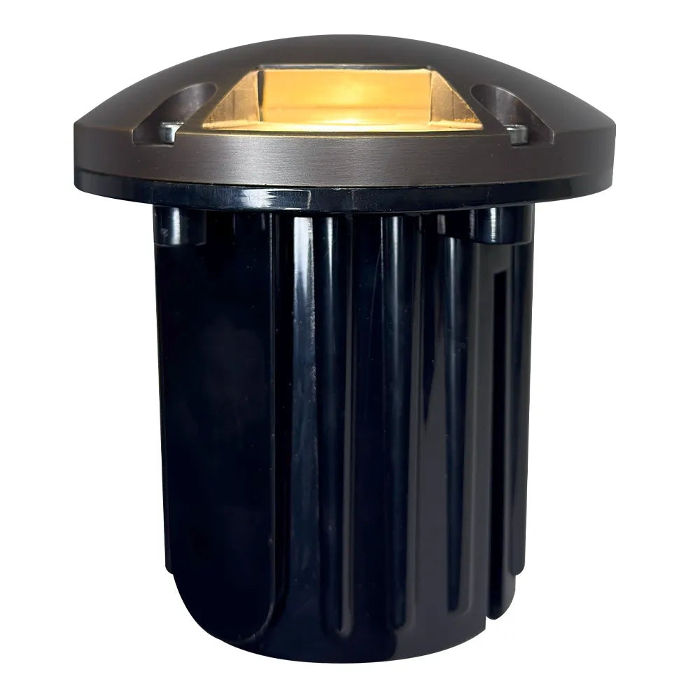 Outdoor Landscape Lighting LED 12V Low Voltage UNB11 Cast Brass In-Ground Well Light | 12V Low Voltage Landscape Light Lamp Ready MR16 Socket