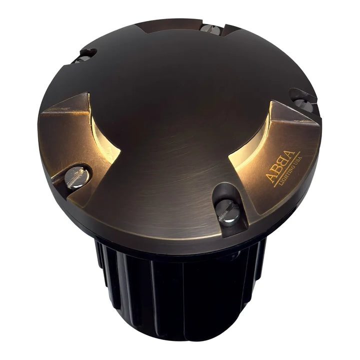 Outdoor Landscape Lighting LED 12V Low Voltage UNB11 Cast Brass In-Ground Well Light | 12V Low Voltage Landscape Light Lamp Ready MR16 Socket