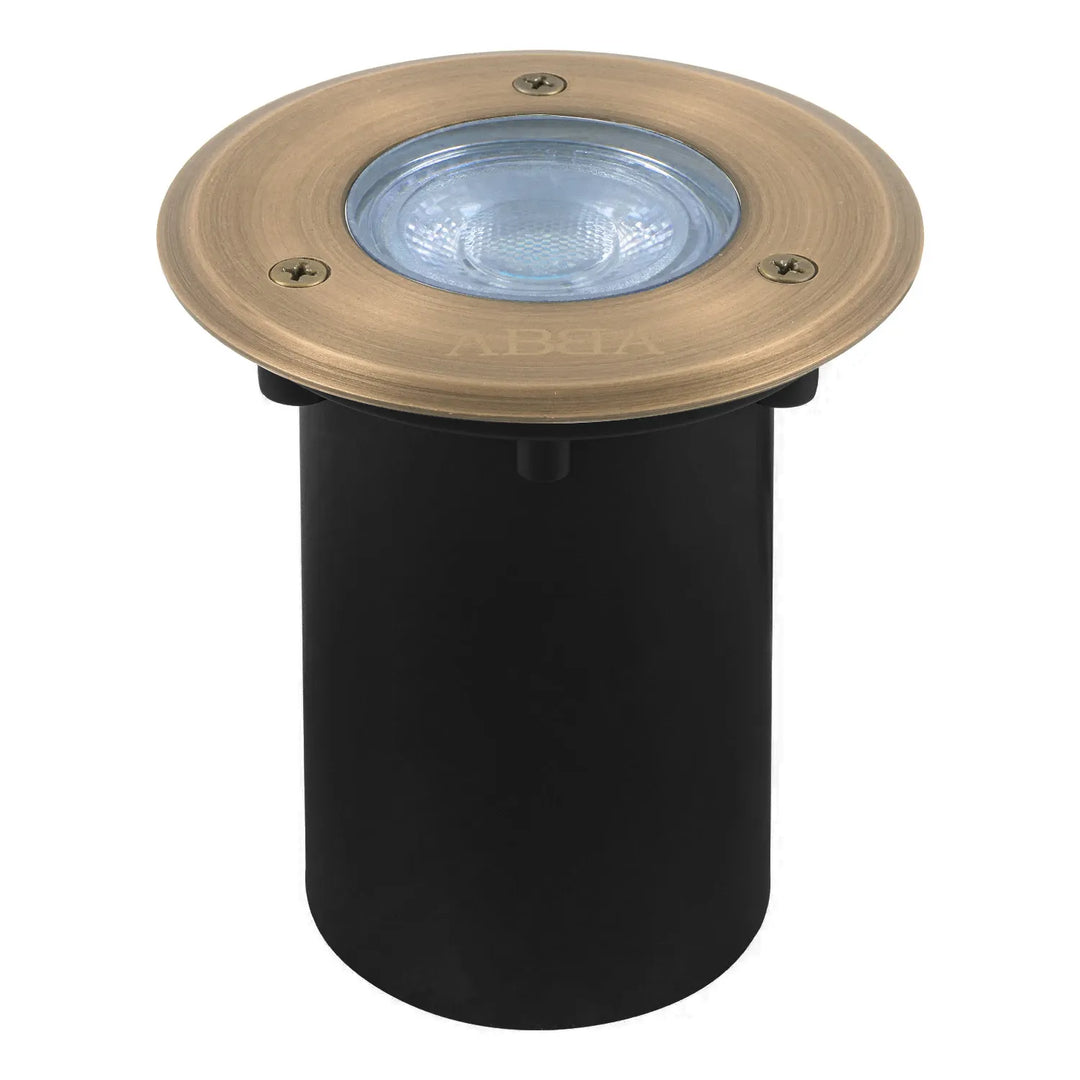 Outdoor Landscape Lighting LED 12V Low Voltage UNB12 Cast Brass In-Ground Well Light | 12V Low Voltage Landscape Light Lamp Ready MR16 Socket