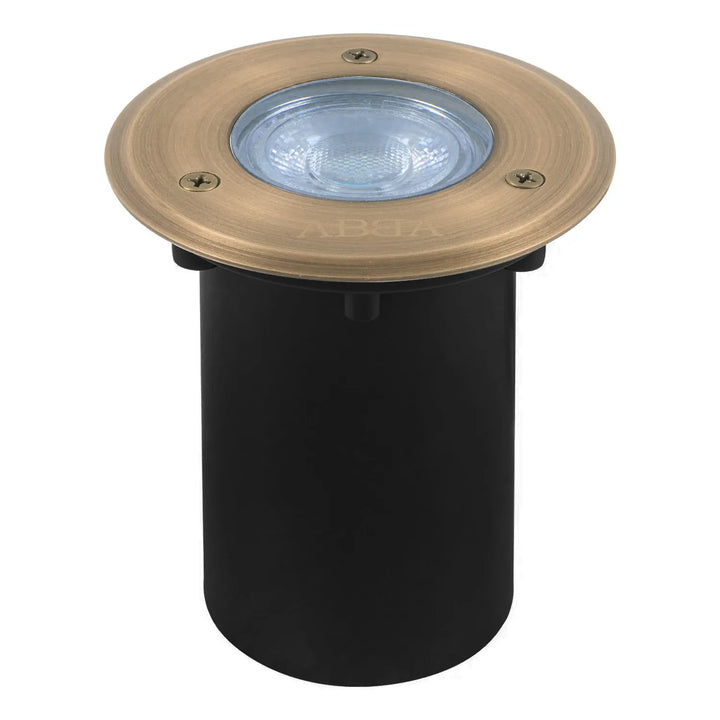 Outdoor Landscape Lighting LED 12V Low Voltage UNB12 Cast Brass In-Ground Well Light | 12V Low Voltage Landscape Light Lamp Ready MR16 Socket