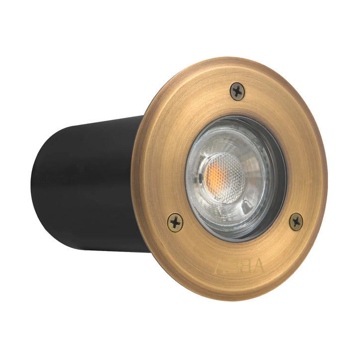 Outdoor Landscape Lighting LED 12V Low Voltage UNB12 Cast Brass In-Ground Well Light | 12V Low Voltage Landscape Light Lamp Ready MR16 Socket