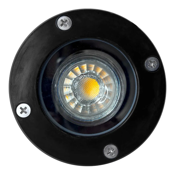 Outdoor Landscape Lighting LED 12V Low Voltage UNF07 Fiber Glass 12V Low Voltage Round LED In-ground Well Light IP65 Waterproof Lamp Ready MR16 Socket