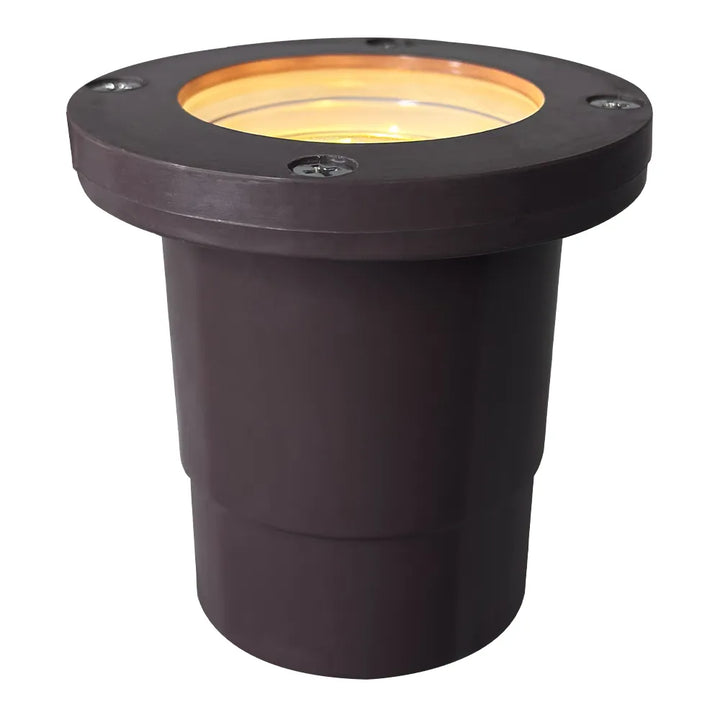 Outdoor Landscape Lighting LED 12V Low Voltage UNF07 Fiber Glass 12V Low Voltage Round LED In-ground Well Light IP65 Waterproof Lamp Ready MR16 Socket