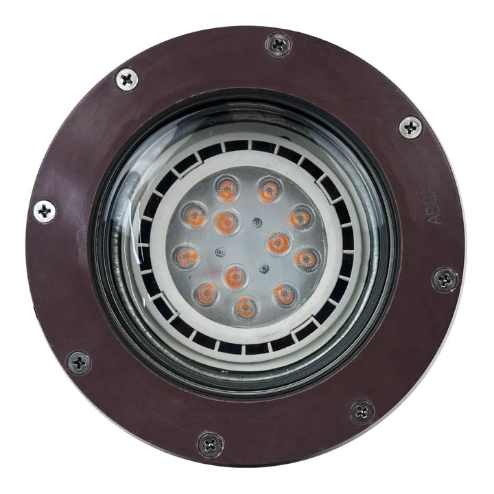 Outdoor Landscape Lighting LED 12V Low Voltage UNF08 Fiber Glass 12V Low Voltage Commercial LED In-ground Well Light IP65 Waterproof Lamp Ready PAR36 Socket