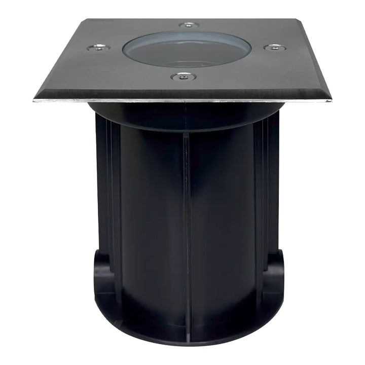 Outdoor Landscape Lighting LED 12V Low Voltage UNS01 Stainless Steel In-Ground Well Light | 12V Low Voltage Landscape Light Lamp Ready MR16 Socket Stainless Steel