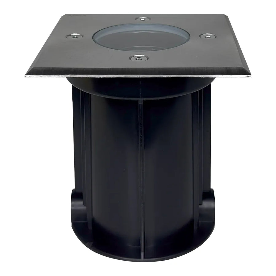 Outdoor Landscape Lighting LED 12V Low Voltage UNS01 Stainless Steel In-Ground Well Light | 12V Low Voltage Landscape Light Lamp Ready MR16 Socket Stainless Steel