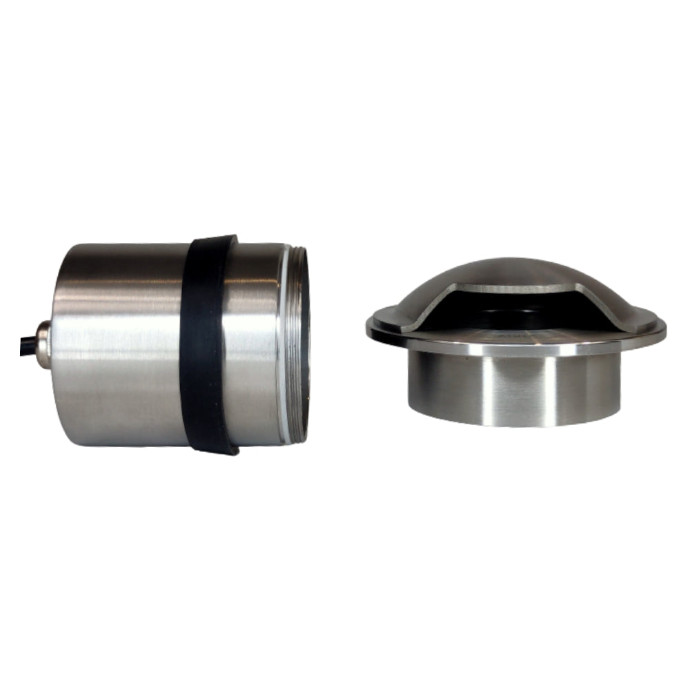 Outdoor Landscape Lighting LED 12V Low Voltage UNS03 Stainless Steel Mono Directional One Slit In-Ground 12V Low Voltage LED In Ground Landscape Lighting Lamp Ready MR16 Socket
