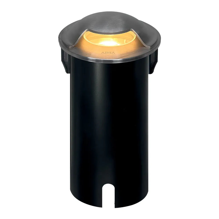 Outdoor Landscape Lighting LED 12V Low Voltage UNS03 Stainless Steel Mono Directional One Slit In-Ground 12V Low Voltage LED In Ground Landscape Lighting Lamp Ready MR16 Socket