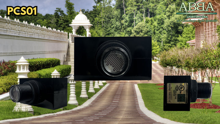 Outdoor Landscape Lighting LED 12V Low Voltage PCS01 Photocell Sensor Switch, 120V AC Outdoor Hard-Wired Post Eye Light Control, Dusk to Dawn Sensor, Automatic Illumination Detection Circuit