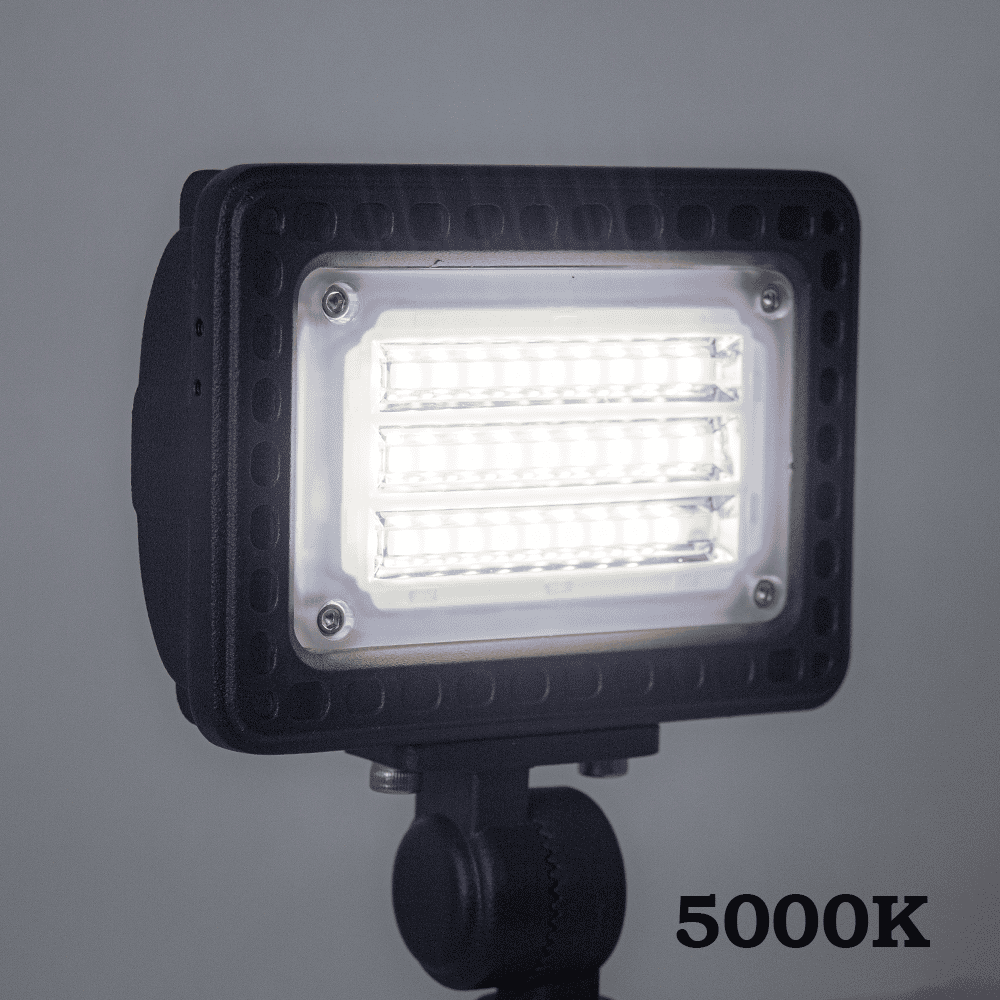 Outdoor Landscape Lighting LED 12V Low Voltage FLACCT20 Bronze 4x/8x/12x Package 12V Low Voltage Adjustable CCT and Wattage 5W-20W Integrated LED Landscape Lighting Aluminum Outdoor Floodlight