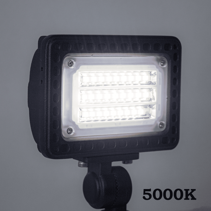 Outdoor Landscape Lighting LED 12V Low Voltage FLACCT20 Bronze 4x/8x/12x Package 12V Low Voltage Adjustable CCT and Wattage 5W-20W Integrated LED Landscape Lighting Aluminum Outdoor Floodlight