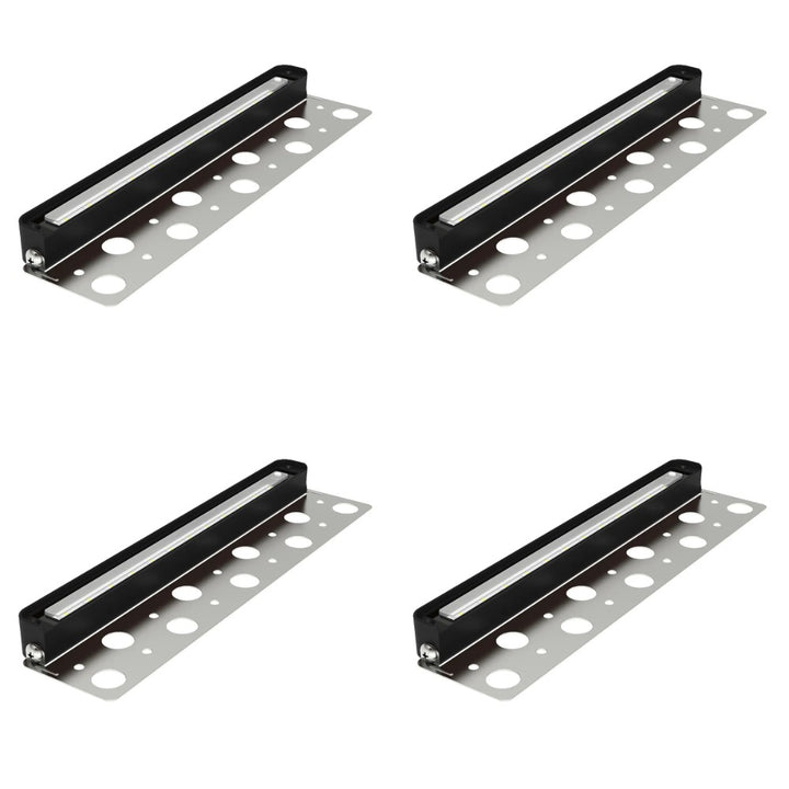Outdoor Landscape Lighting LED 12V Low Voltage STB25 4x/8x/12x 7W 5CCT Heavy Duty Cast Aluminum Fixture with Stainless Steel Bracket LED 12V Low Voltage Landscape Lighting 4 Pack