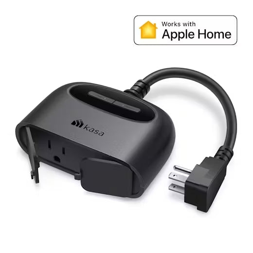 Outdoor Landscape Lighting LED 12V Low Voltage Outdoor Smart Plug Double Socket, Matter Smart Home Wi-Fi Outlet Timer, Works with Apple HomeKit, Amazon Alexa, Google Home, SmartThings