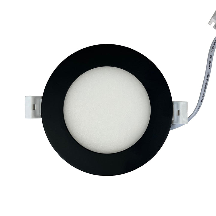 Outdoor Landscape Lighting LED 12V Low Voltage CB04 Cast Aluminum Slim Panel Light | 10W 3CCT Dimmable Integrated LED 12V AC/DC Low Voltage Down Light Black