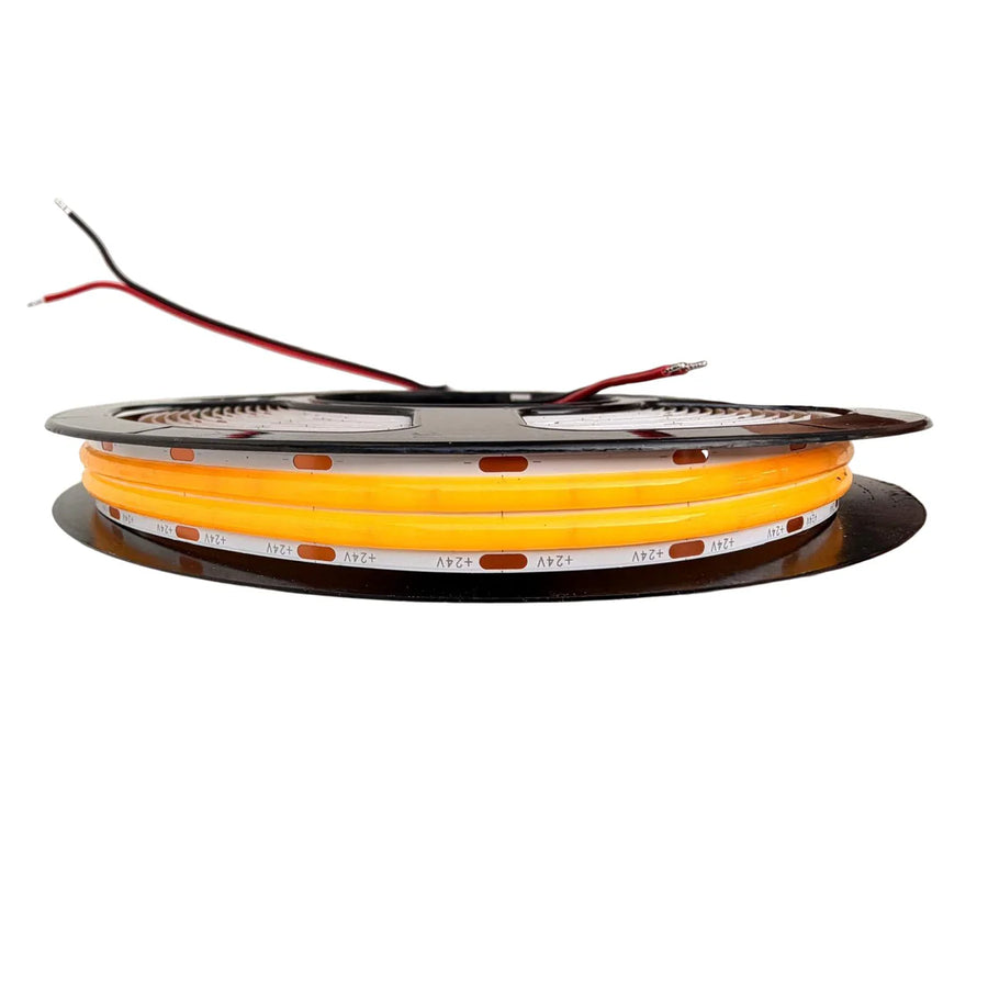 Outdoor Landscape Lighting LED 12V Low Voltage SLD11 16.4ft All New COB Dotless Double-row Single Color Linear 12mm 7.32W/ft LED Bright Strip Lights Low Voltage FCOB DC24V Tape Light