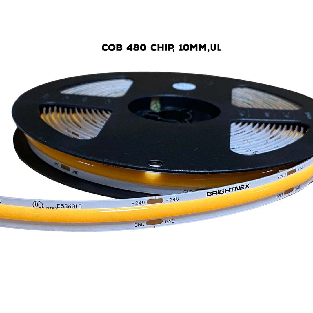 Outdoor Landscape Lighting LED 12V Low Voltage SLD04 16ft/32ft/82ft Dotless Single Color Linear 3.05W/ft for 8mm | 4.27W/ft for 10mm LED Strip Lights Low Voltage FCOB DC24V Tape Light